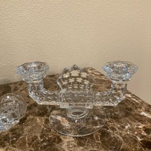Candlesticks - Fostoria Glass double candlesticks